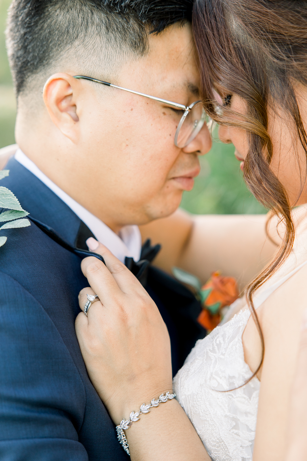 Bride and groom sunset portraits at Brentwood Rise by Wedgewood in Brentwood, California by Ashley Norton Photography